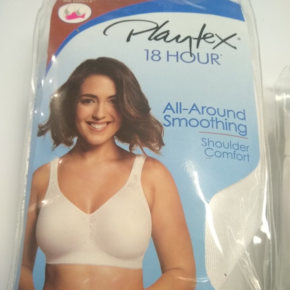 NEW TWO PLAYTEX 18 HR BRAS - STYLE 4395 - SIZE 44B